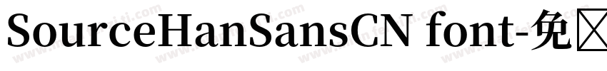 SourceHanSansCN font字体转换